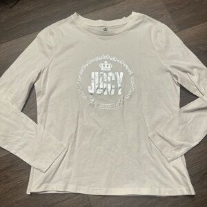 Juicy Couture White Tee with Silver Logo